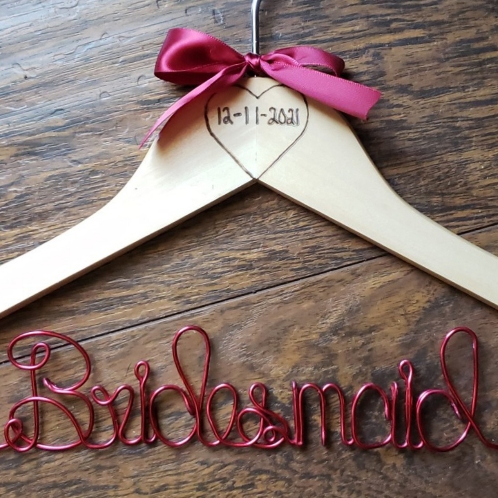 Personalized Engraved Bridal Party Wedding Hanger
